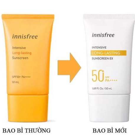 Kem Chống Nắng Innisfree Intensive Long-Lasting Sunscreen EX Cho Da Dầu, Hỗn Hợp