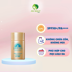 Sữa Chống Nắng Anessa Perfect UV Sunscreen Skincare Milk SPF50+ PA++++ Dưỡng Da Kiềm Dầu