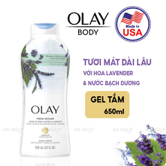 Sữa Tắm Olay Body Wash Lưu Hương Thơm Lâu 650ml (Hàng Mỹ Nhập Khẩu)