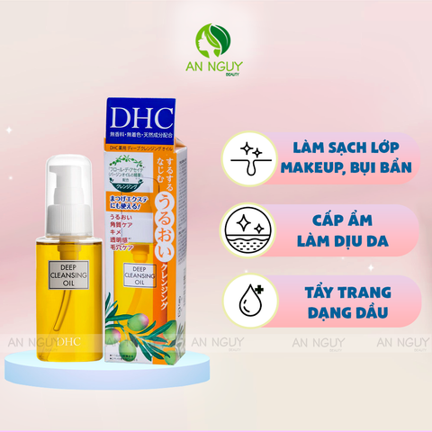 Dầu Tẩy Trang DHC Deep Cleansing Oil Chiết Xuất Olive Làm Sạch Sâu Da