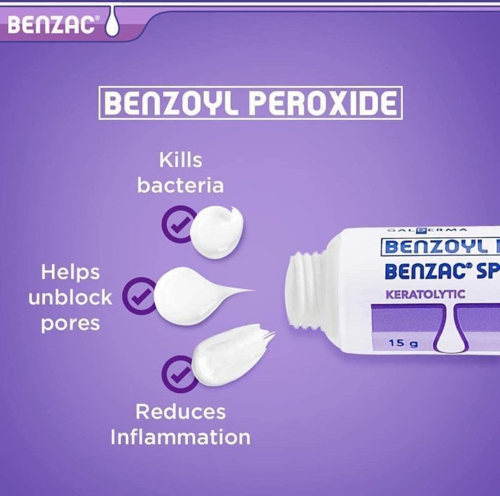 Kem Trị Mụn Benzac AC5 5% Benzoyl Preoxide 15gr