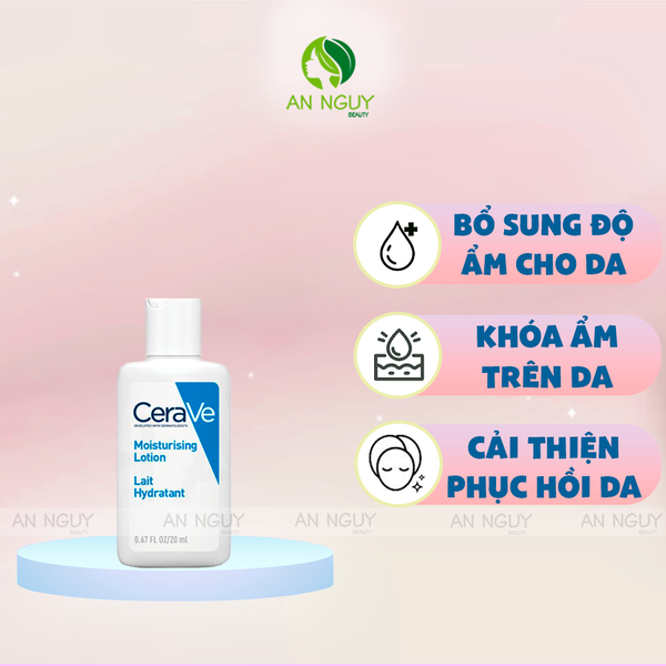 [Sample] Kem Dưỡng Ẩm CeraVe Moiturizing Lotion 20ml