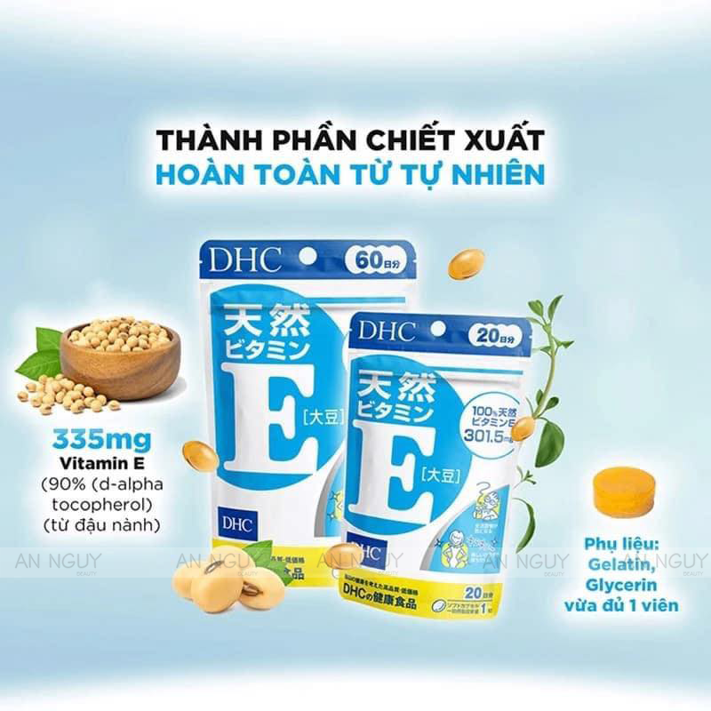 Viên Uống DHC Natural Vitamin E 30 Ngày