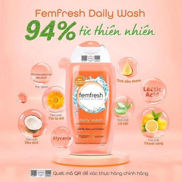 Dung Dịch Vệ Sinh Femfresh Daily Intimate Wash Cao Cấp Hằng Ngày