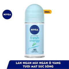 Lăn Ngăn Mùi Nivea Fresh Energy Tươi Mát Mịn Màng 50ml