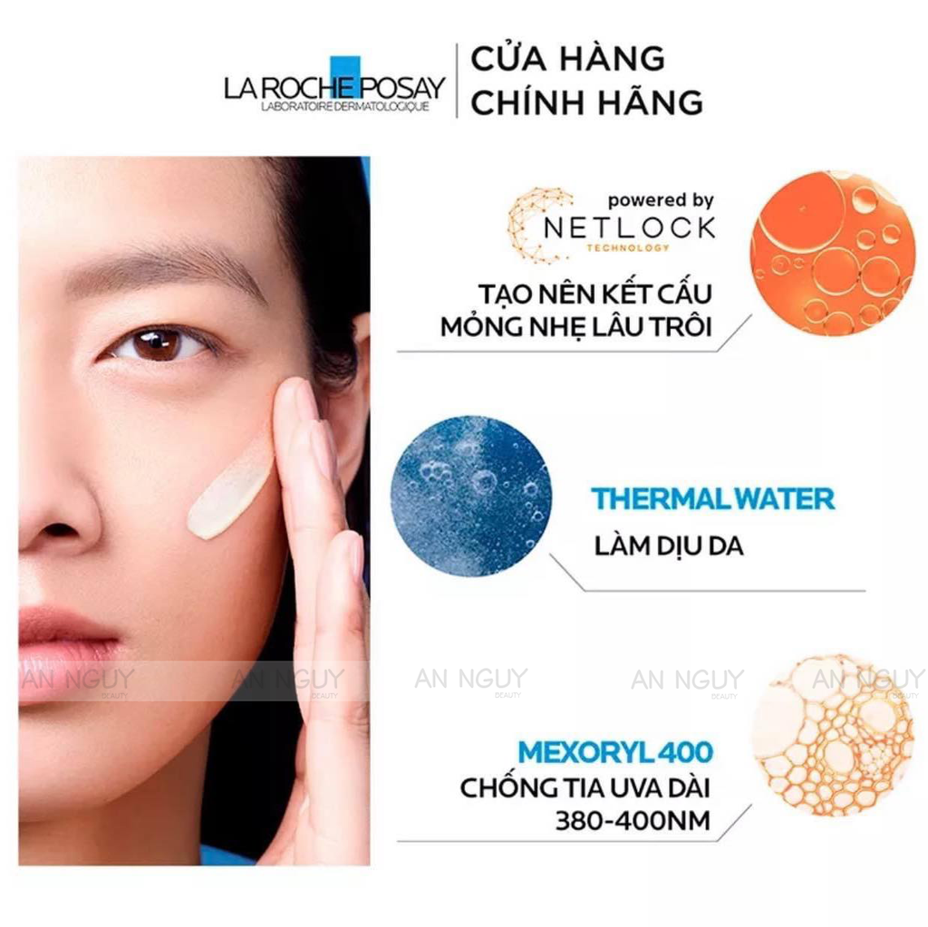 Sữa Chống Nắng La Roche-Posay Anthelios UVMune 400 Fluide Invisible Fluid SPF50+ Cho Da Thường Khô, Nhạy Cảm 50ml