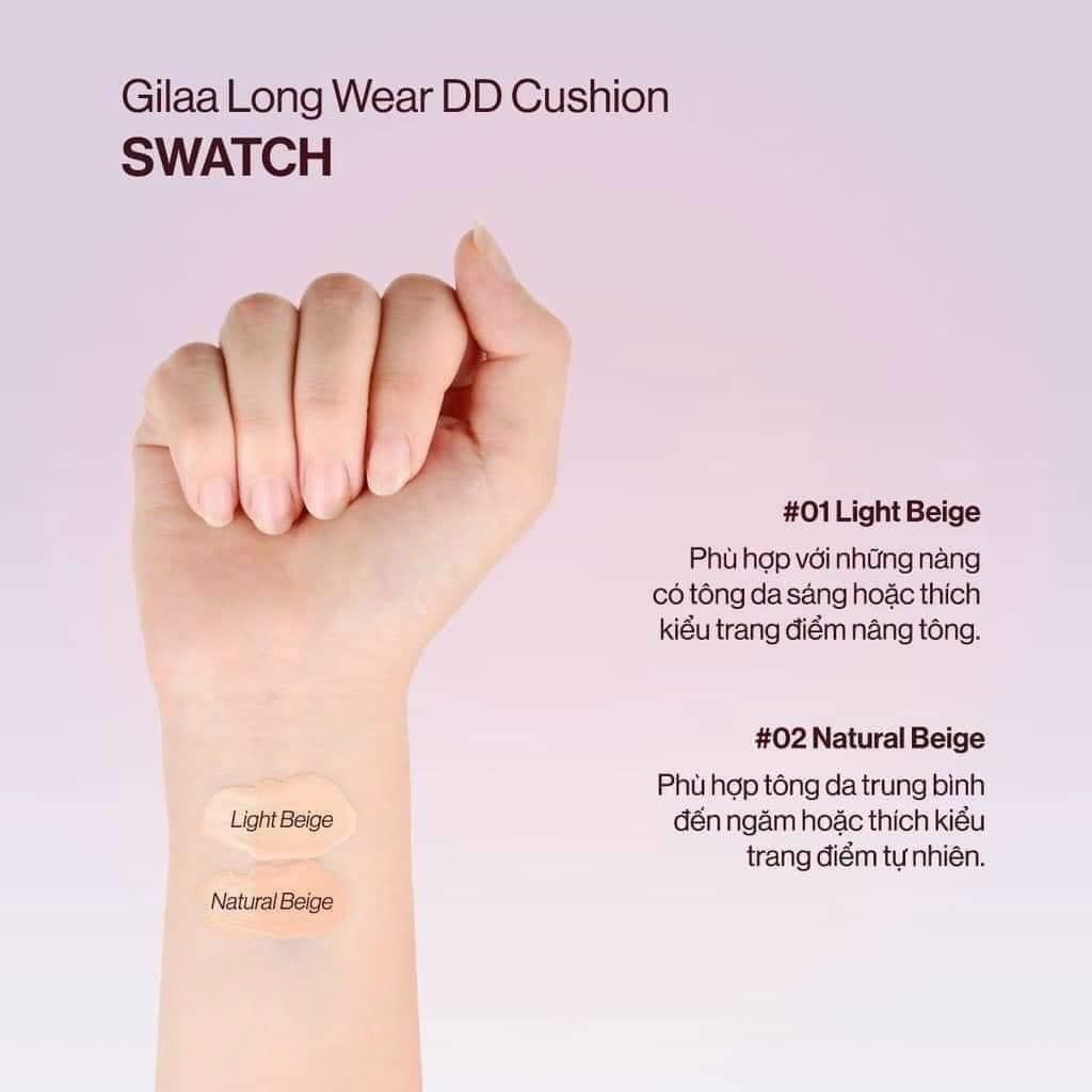 Phấn Nước Gilaa Long Wear DD Cushion Kiềm Dầu Và Dưỡng Da 13gr