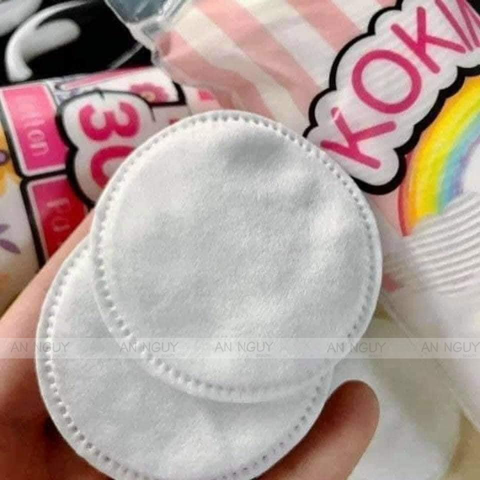 Bông Tẩy Trang Kokimi 100% Cotton Mềm Mịn