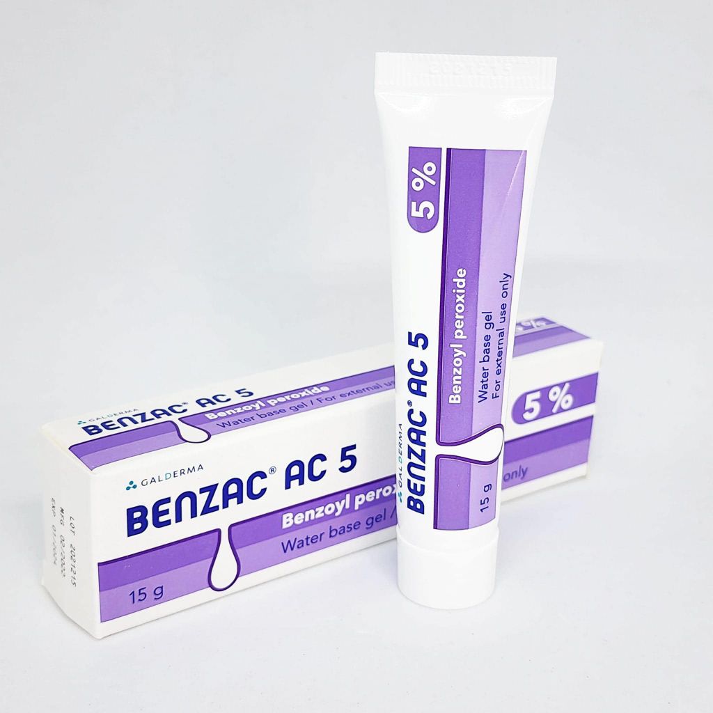 Kem Trị Mụn Benzac AC5 5% Benzoyl Preoxide 15gr