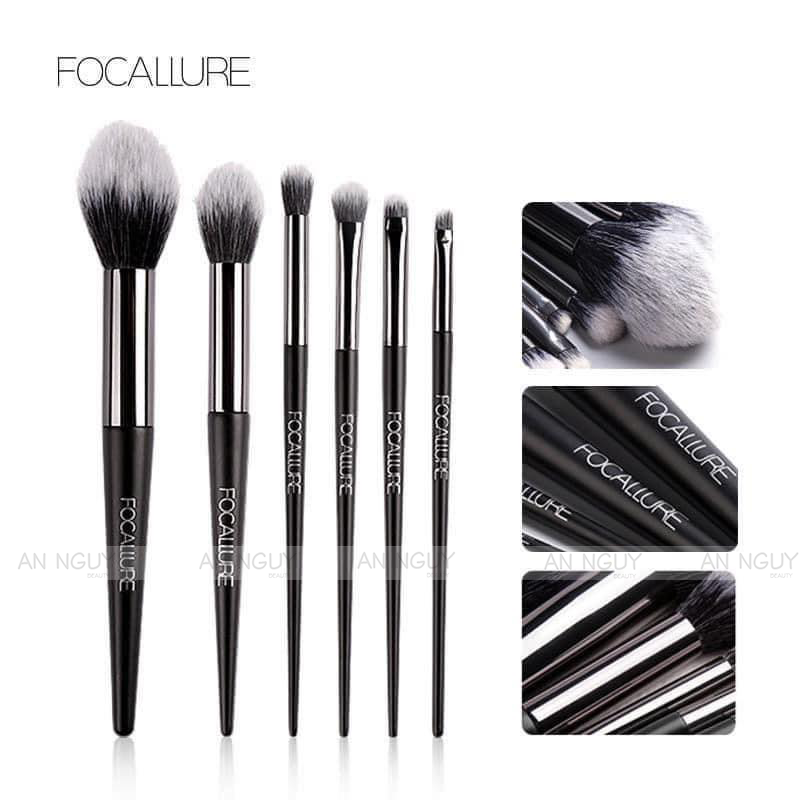 Bộ Cọ Trang Điểm 6 Cây Focallure Makeup Brushes Kit