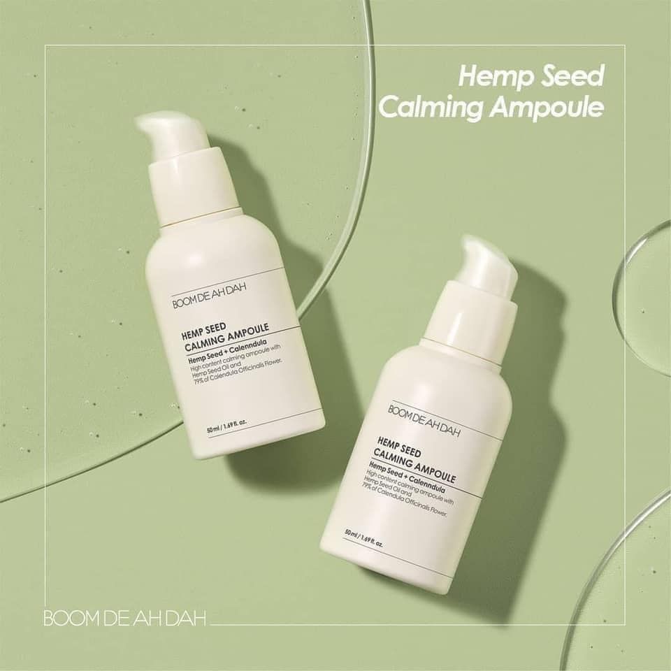 [Date 21/11/2024] Tinh Chất Boom De Ah Dah Hemp Seed Calming Ampoule Làm Dịu Da 50ml