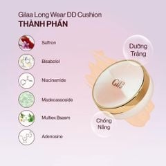 Phấn Nước Gilaa Long Wear DD Cushion Kiềm Dầu Và Dưỡng Da 13gr