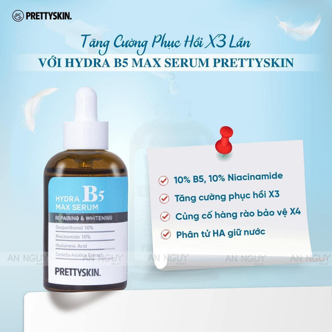 Tinh Chất PrettySkin Hydra B5 Max Serum Phục Hồi Và Dưỡng Trắng Da 50ml