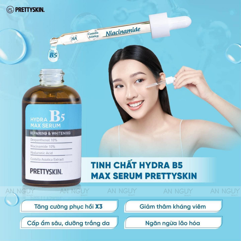 Tinh Chất PrettySkin Hydra B5 Max Serum Phục Hồi Và Dưỡng Trắng Da 50ml