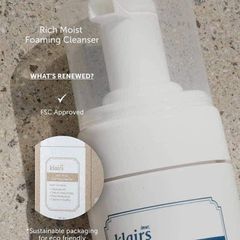 Sữa Rửa Mặt Klairs Rich Moist Foaming Cleanser Giúp Làm Sạch & Dưỡng Ẩm 100ml