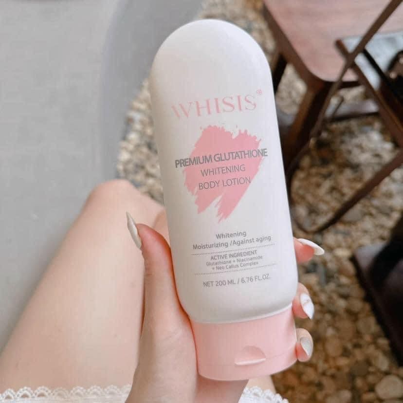 Kem Dưỡng Thể Body Ban Đêm Whisis Premium Glutathione Whitening Body Lotion 200ml