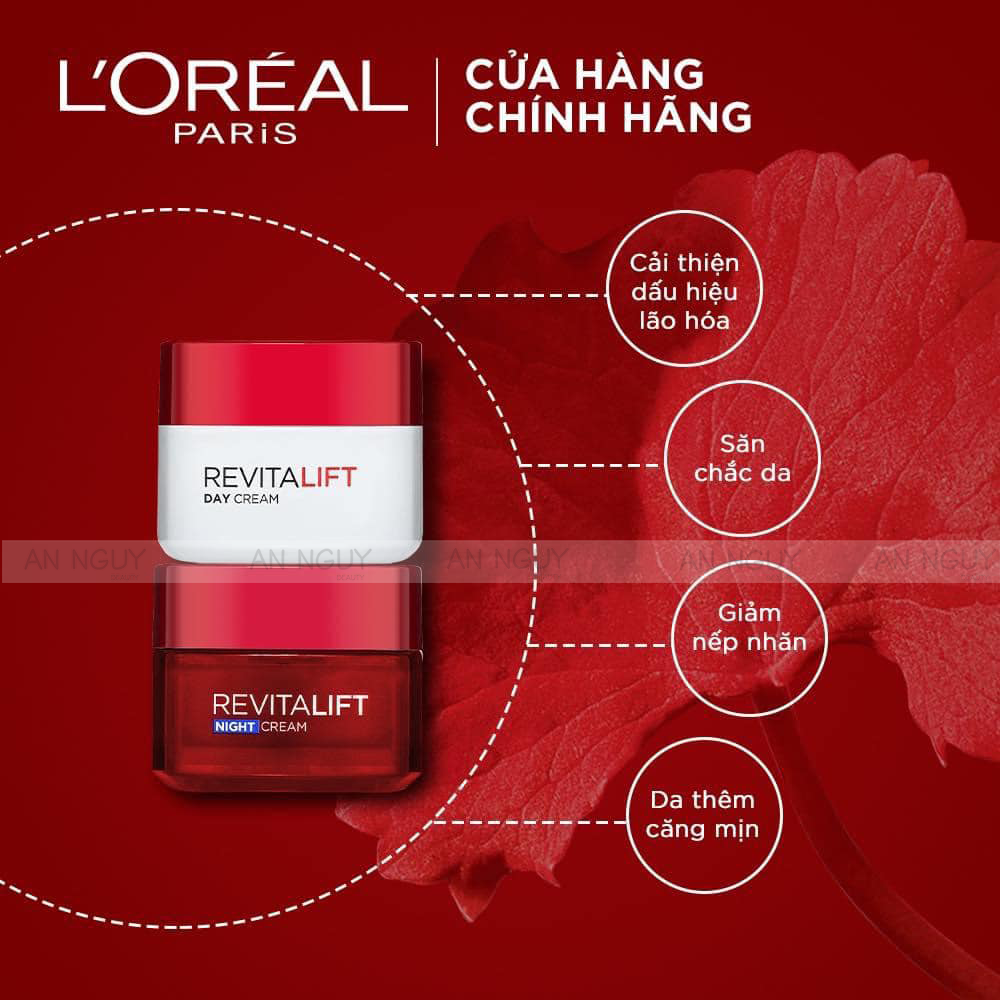 Kem Dưỡng Ban Đêm L'Oreal Paris Revitalift Anti Wrinkle Night Cream Săn Chắc Da và Giảm Nếp Nhăn