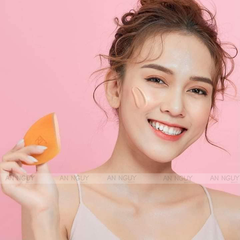 Mút Trang Điểm Real Techniques Miracle Complexion Sponge + Travel Sponge Case Kèm Hộp Đựng Dùng Tán Kem Nền, Bảo Vệ Bông Mút