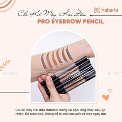 Chì Kẻ Mày 2 Đầu Habaria Pro Eyebrow Pencil 0.3gr