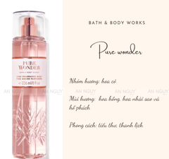 Xịt Thơm Bath & Body Works Pure Wonder Fine Fragrance Mist Hương Thơm Thanh Lịch