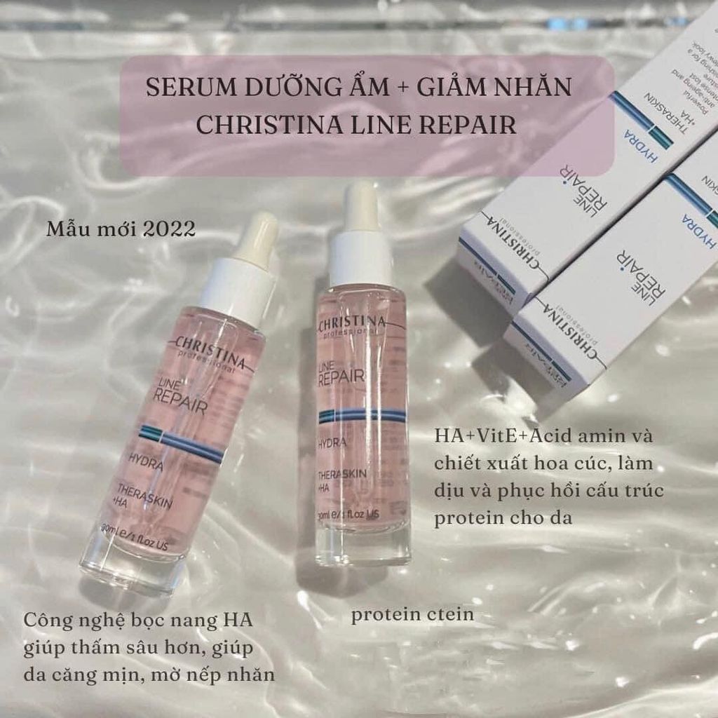 Tinh Chất Trẻ Hoá Da Christina Line Repair Hydra Theraskin + HA Concentrate Serum 30ml