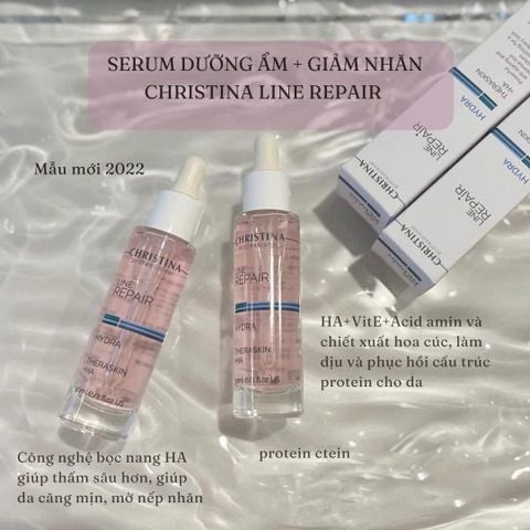 Tinh Chất Trẻ Hoá Da Christina Line Repair Hydra Theraskin + HA Concentrate Serum 30ml