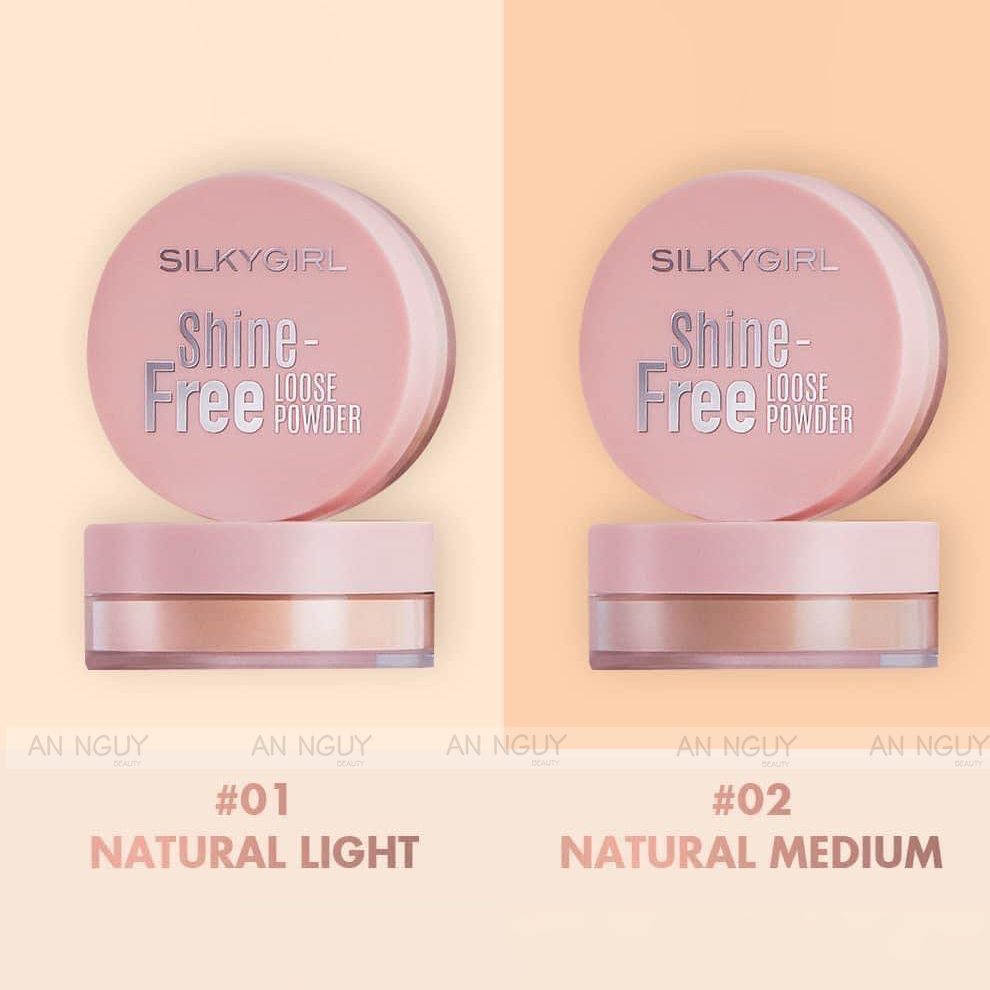 Phấn Phủ SilkyGirl Shine Free Loose Powder Dạng Bột Giảm Nhờn 10gr