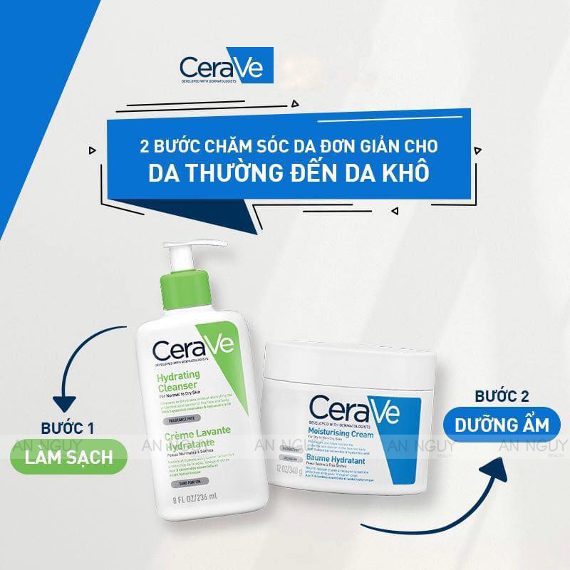 Kem Dưỡng Ẩm Cerave Moisturising Cream Dành Cho Da Khô