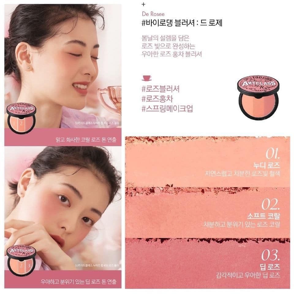 Phấn Má Hồng Too Cool For School Artclass By Rodin Blusher 9gr