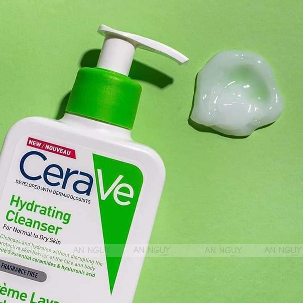 Sữa Rửa Mặt CeraVe Hydrating Facial Cleanser Cho Da Thường Đến Da Khô