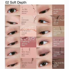 Bảng Phấn Mắt 12 Ô CLIO Shade & Shadow Palette NEW 9.6gr #02 Soft Depth