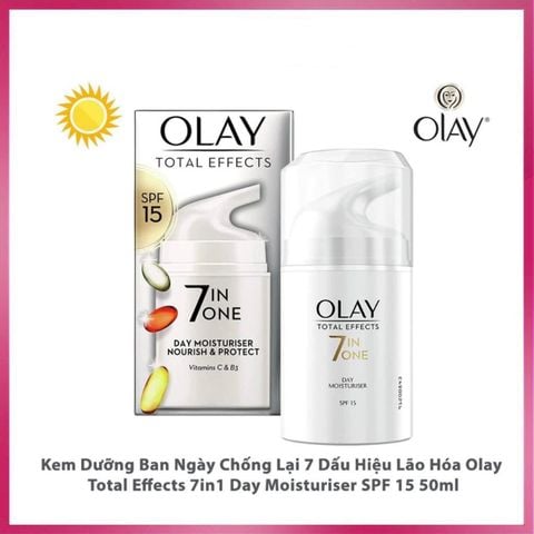 Kem Dưỡng Ngày 7 Tác Dụng Olay Total Effects 7 in 1 Anti Ageing Moisturiser SPF15 50ml