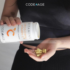 Viên Uống CodeAge Liposomal Vitamin C+ Chống Lão Hóa, Sáng Da, Tăng Cường Miễn Dịch 180 Viên