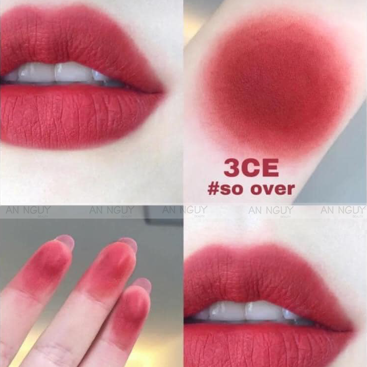 Son Kem 3CE Blurring Liquid Lip 5.5gr #So Over - Đỏ Pha Hồng