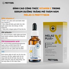 Tinh Chất PrettySkin Melas X Plus+ Dưỡng Trắng Mờ Thâm 30ml