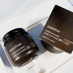 Mặt Nạ Innisfree Super Volcanic Pore Clay Mask 2X Giảm Mụn Đầu Đen 100ml