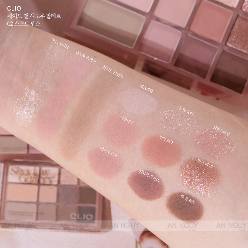 Bảng Phấn Mắt 12 Ô CLIO Shade & Shadow Palette (NEW)