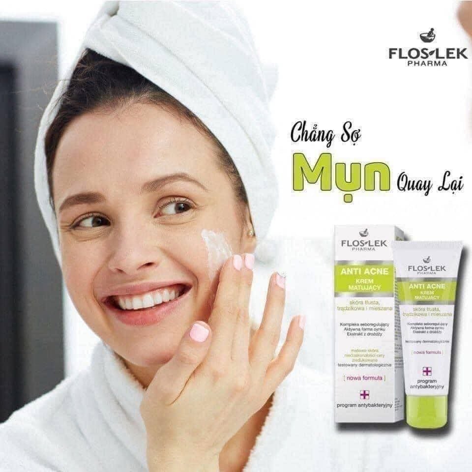Kem Dưỡng Floslek Anti Acne Mattifying Cream Kiểm Soát Dầu 40ml