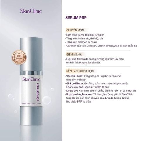 Tinh Chất SkinClinic P.R.P Tái Tạo Và Trẻ Hóa Tế Bào Gốc 30ml