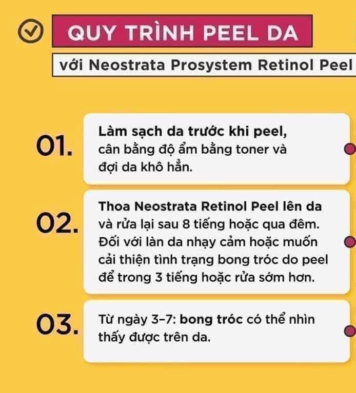 Tinh Chất Thay Da Sinh Học NeoStrata Prosystem Retinol Peel (Ống 1.5ml)