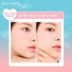 Xịt Giữ Lớp Trang Điểm Silkygirl Lâu Trôi Makeup Setting Spray - Hydrate & Refresh 70ml