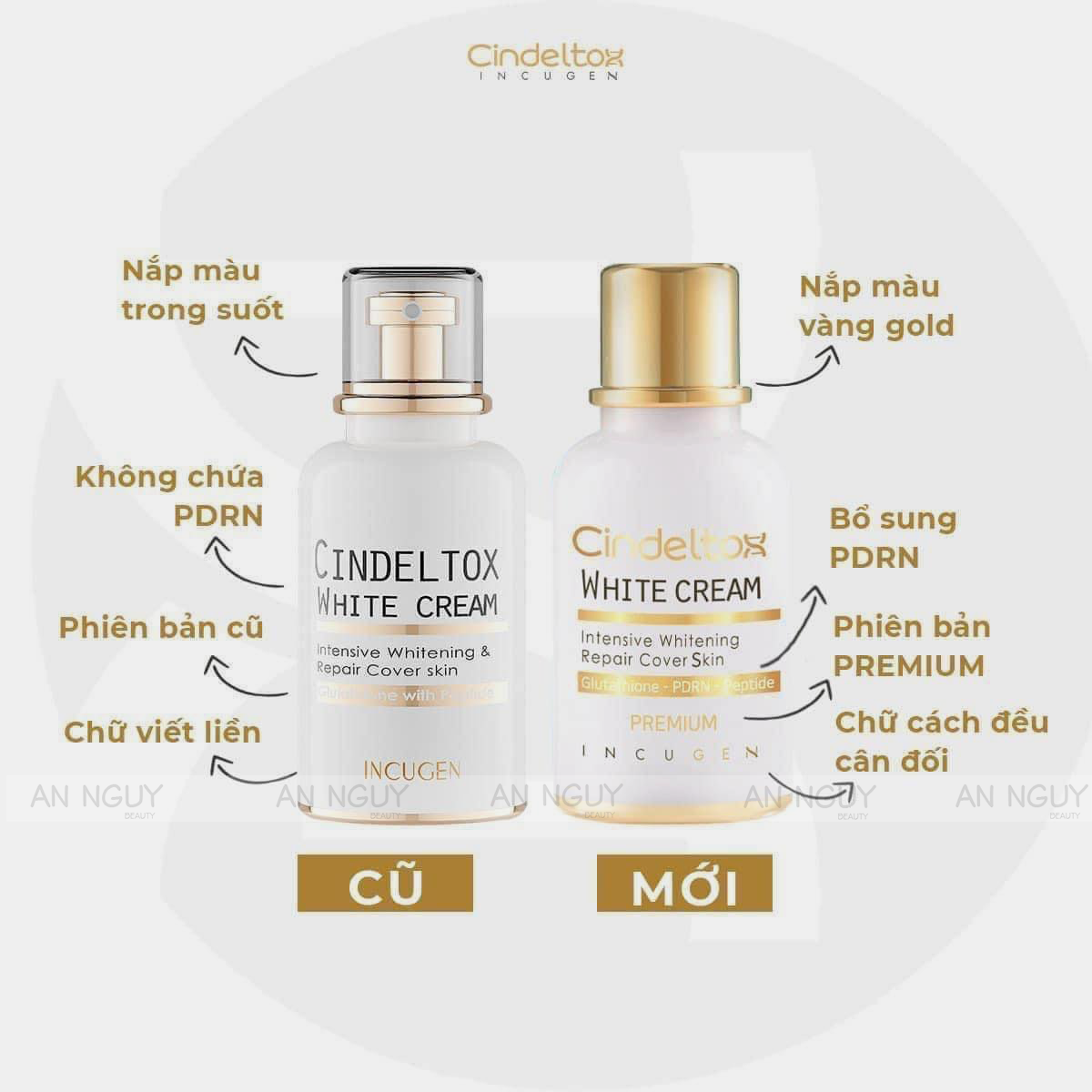 Kem Dưỡng Trắng INCUGEN Cindel Tox White Cream 50mlKem Dưỡng Trắng