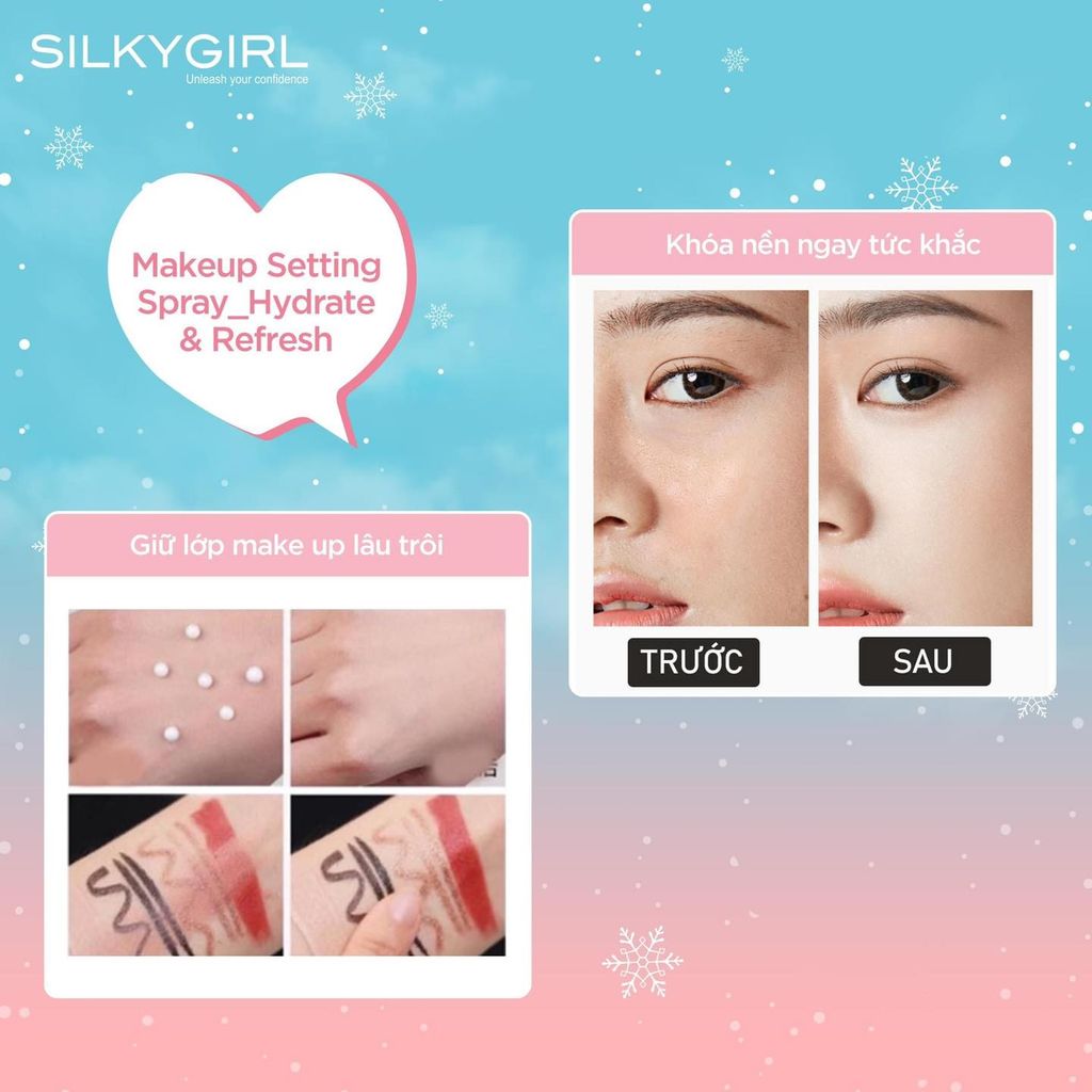 Xịt Khóa Nền Silkygirl Makeup Setting Spray 70ml