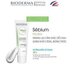 Kem Dưỡng Ẩm Bioderma Sébium Hydra Giảm Khô Căng, Bong Tróc Da Mụn 40ml