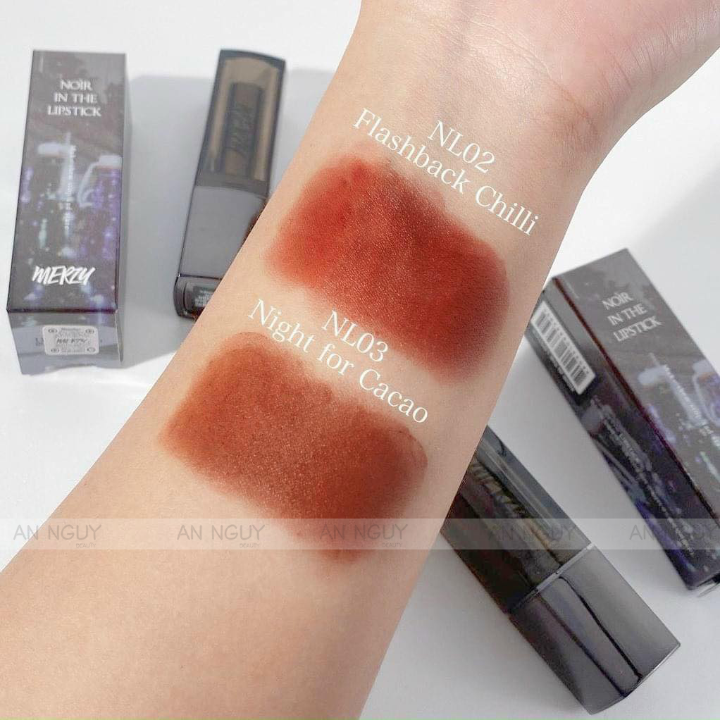 Son Thỏi Lì Merzy Noir In The Lipstick 3.3gr