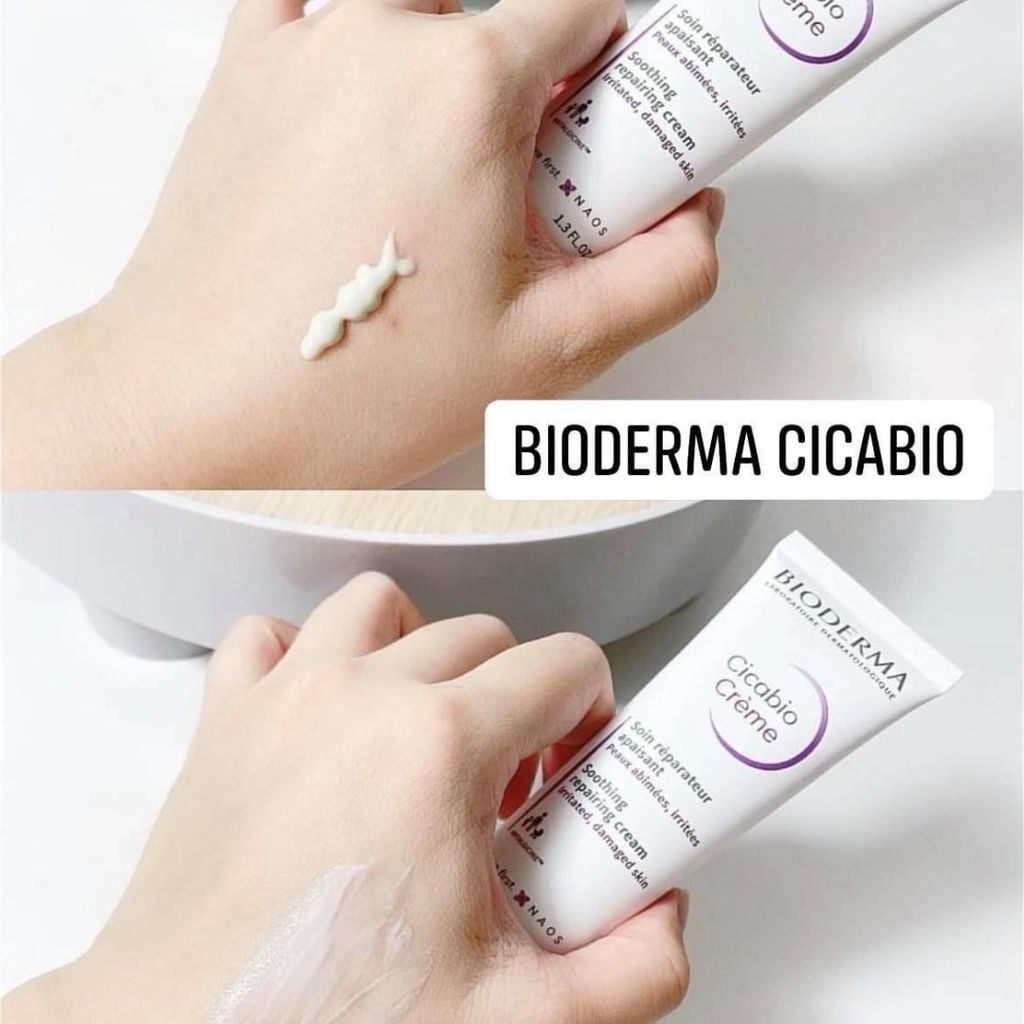 Combo Kem Dưỡng Phục Hồi Da Bioderma Cicabio Creme 40ml Và Nước Tẩy Trang Bioderma Sensibio H2O Cho Da Nhạy Cảm 100ml