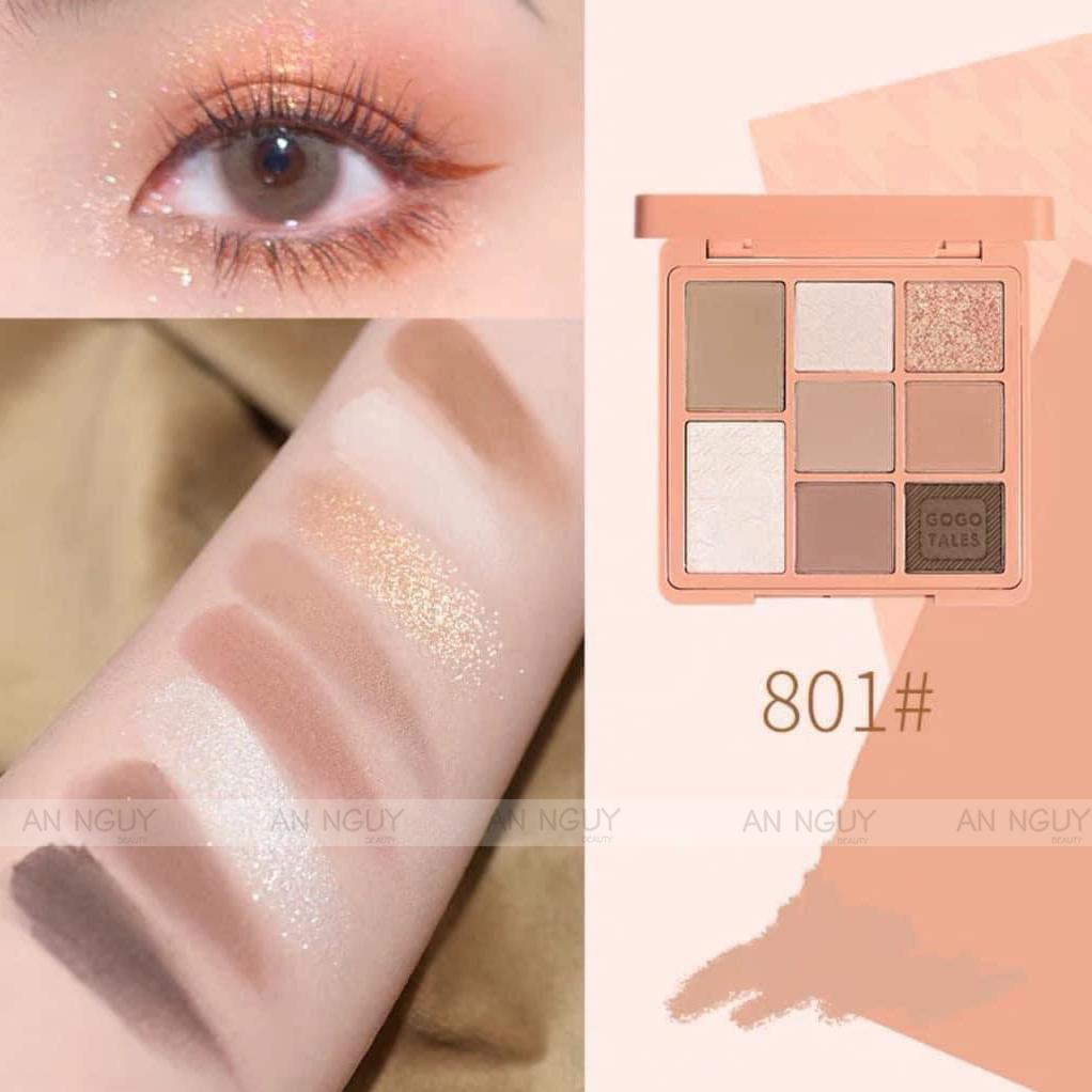 Bảng Phấn Mắt 8 Ô Gogo Tales Retro Mist Eyeshadow Palette 11.5gr