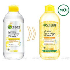 Nước Tẩy Trang Garnier Skin Naturals Micellar Cleansing Water Vitamin C Dưỡng Sáng Da