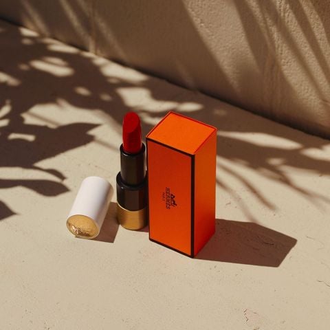 Son Thỏi Hermes Rouge À Lèvres Matte Lipstick Mềm Mịn Môi 3.5gr #64 Rouge Casaque