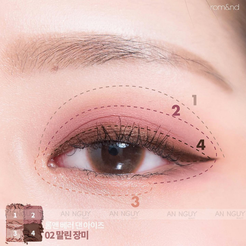 Phấn Mắt 4 Ô Romand Better Than Eyes (Phiên Bản Original Series) Màu Siêu Xinh 6.5gr